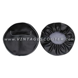 Housse de roue de secours noire avec pochette 3.50 X 8